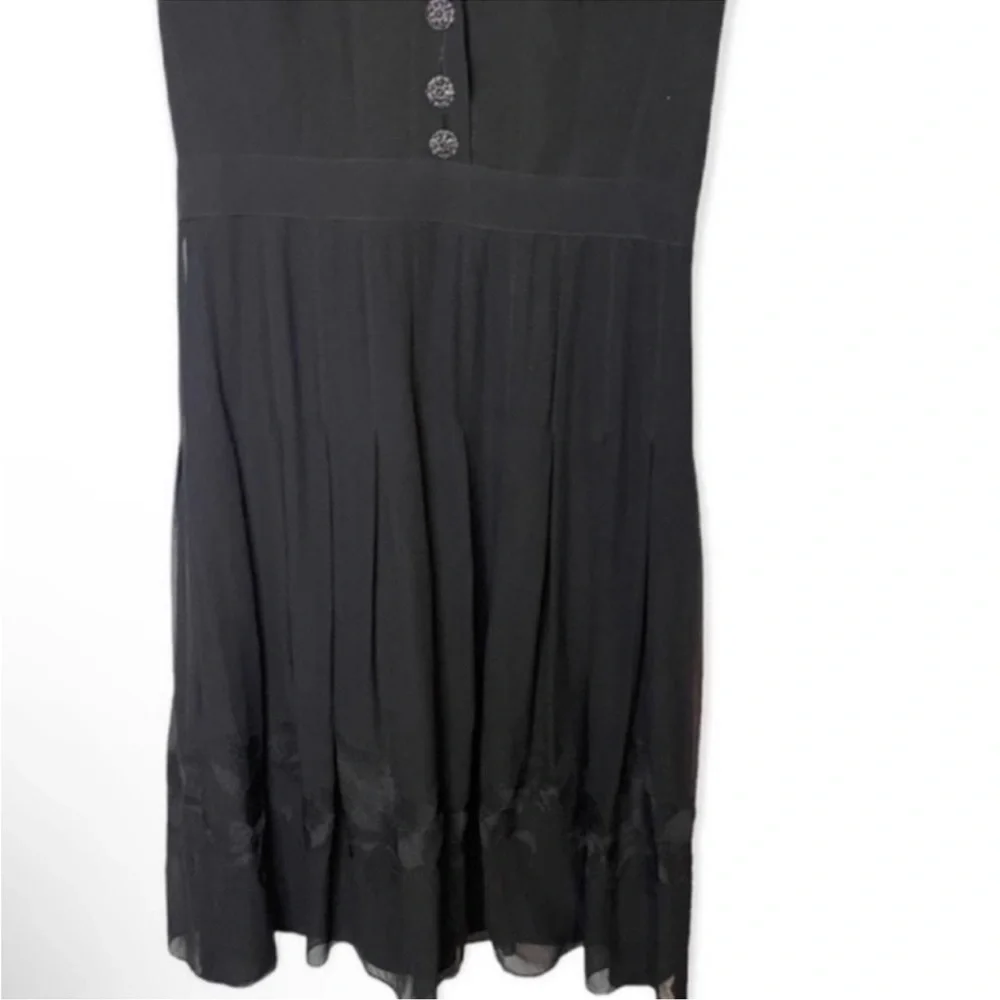 Adrianna Papell Black Collard Fit &‎ Flare Dress​​​